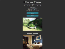 Tablet Screenshot of hotelcedresorleans.com